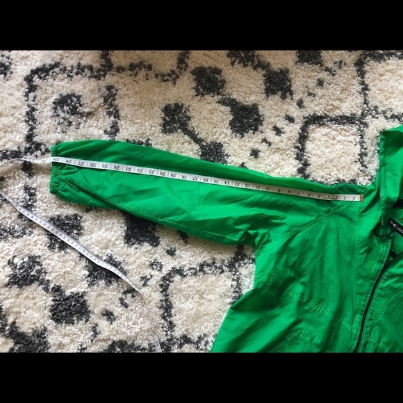 Sag Harbor Men’s Green Windbreaker Raincoat Zip Up Hooded Jacket Size Large. - Picture 9 of 11